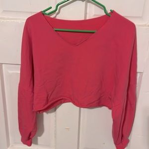 No brand tag- crop hot pink sweatshirt. Fits small/medium